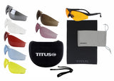 Titus Professional Multi-Lens Range Set, Eye Protection & Vision Enhancing Safety Glasses,