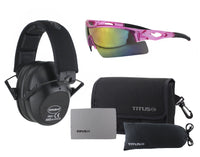 Titus 2 Series Slim-Line 34 NRR Hearing Protection Safety Glasses Combos