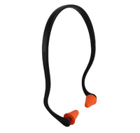 TITUS Contoured U-Band - Over Ear Reusable Banded Ear Plugs - Orange & Black