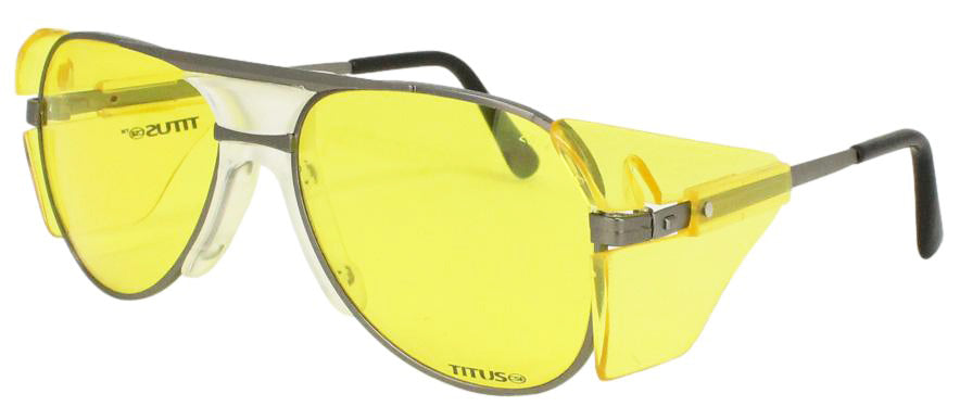 TITUS G77 Premium Metal Frame Aviator Z87+ Safety Glasses w/Side Shield