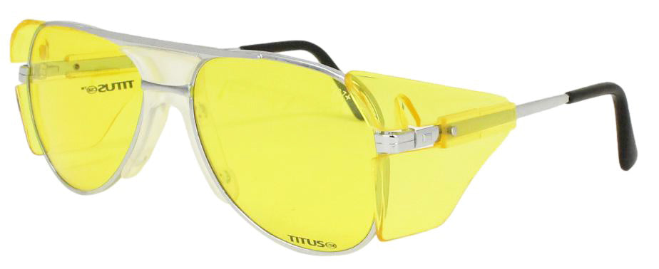 TITUS G77 Premium Metal Frame Aviator Z87+ Safety Glasses w/Side Shield