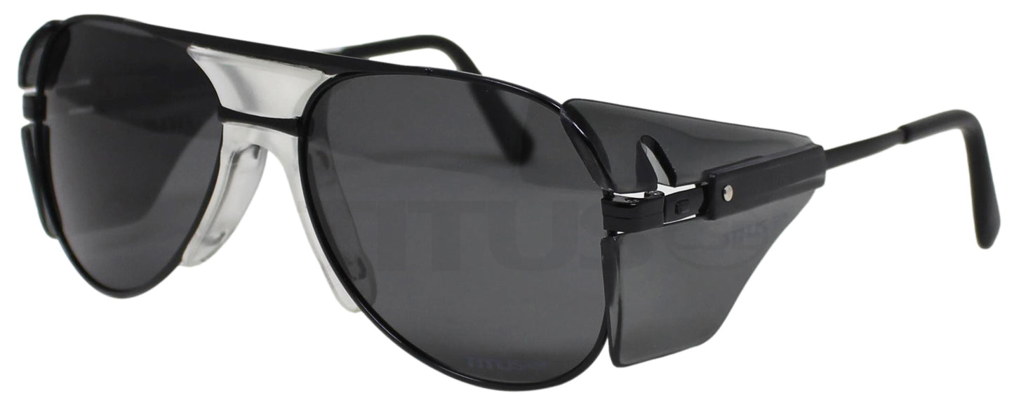 TITUS G77 Premium Metal Frame Aviator Z87+ Safety Glasses w/Side Shield