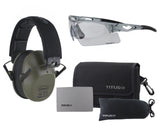 Titus 2 Series Slim-Line 34 NRR Hearing Protection Safety Glasses Combos