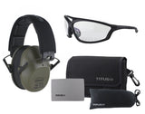 Titus 2 Series Slim-Line 34 NRR Hearing Protection Safety Glasses Combos