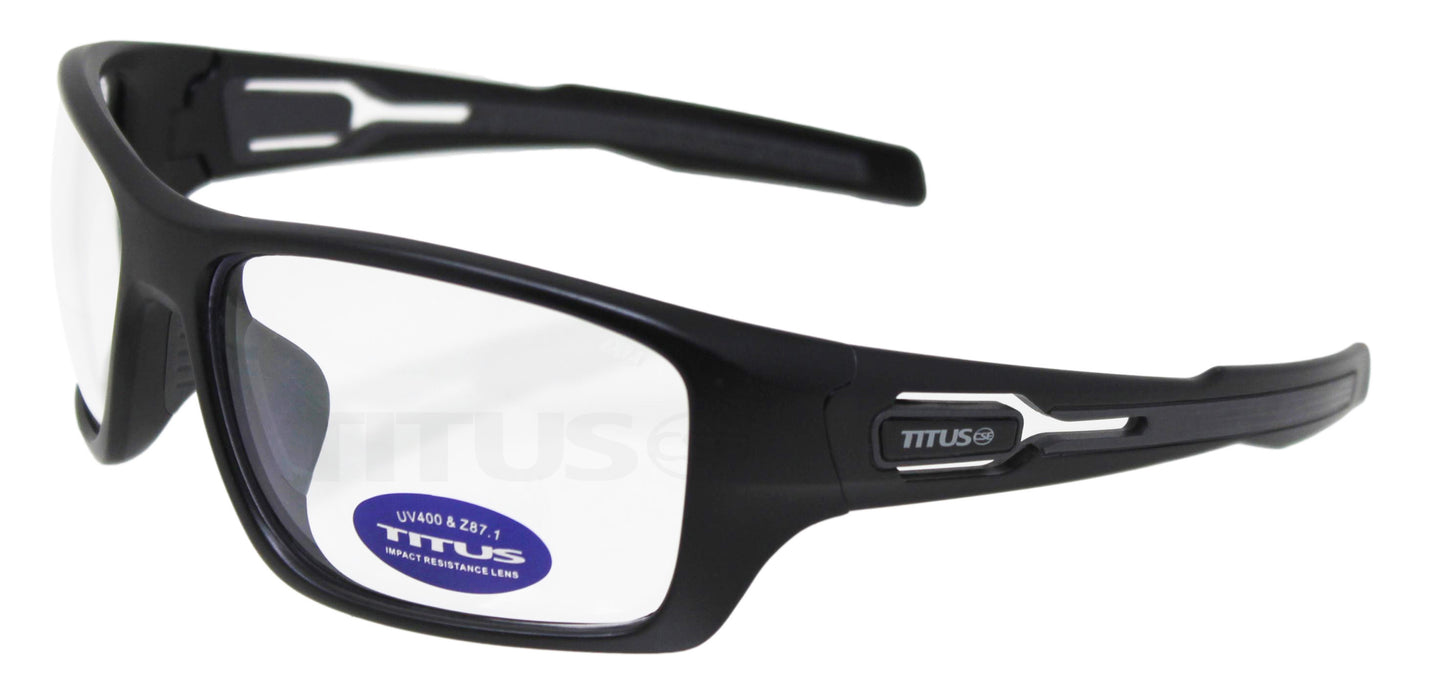 TITUS G87 Bold 2.0 Safety Glasses, Shooting, Motorcycle, Motorsport, Construction, Eye Protection, ANSI Z87.1 Eyewear