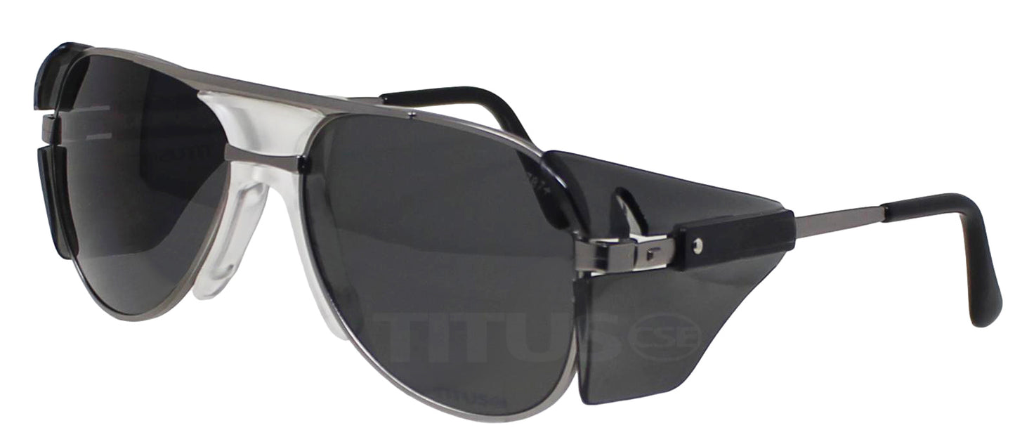 TITUS G77 Premium Metal Frame Aviator Z87+ Safety Glasses w/Side Shield