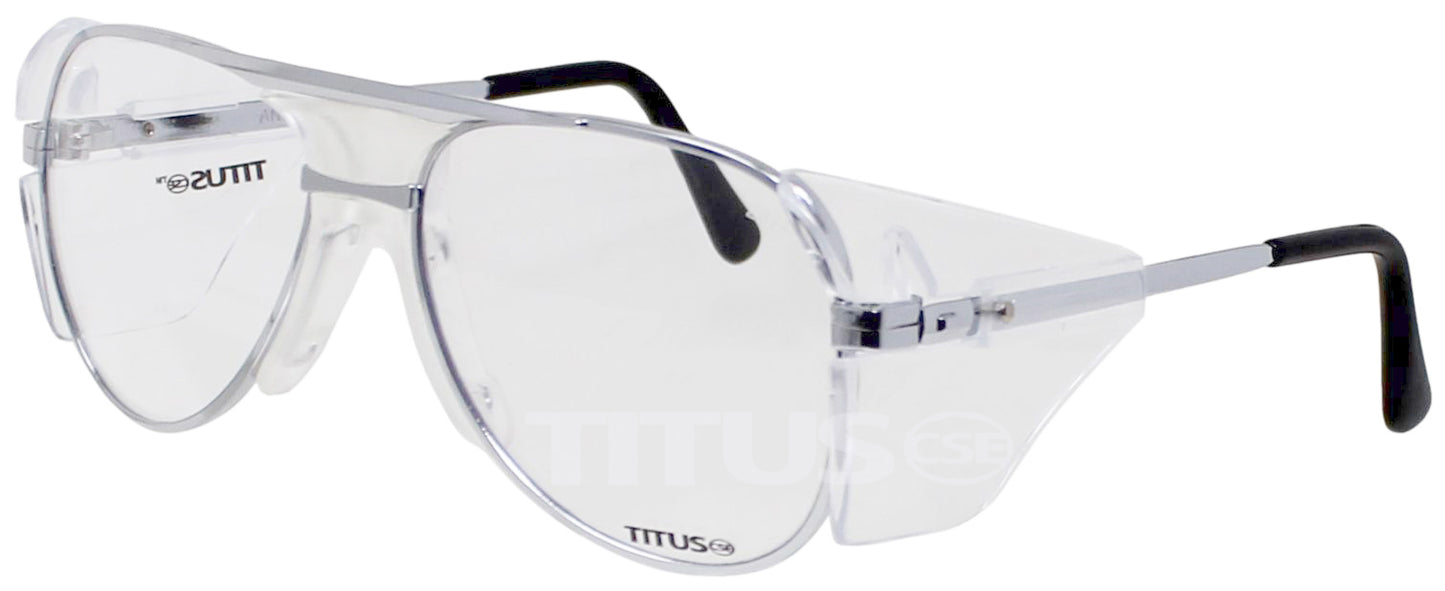 TITUS G77 Premium Metal Frame Aviator Z87+ Safety Glasses w/Side Shield