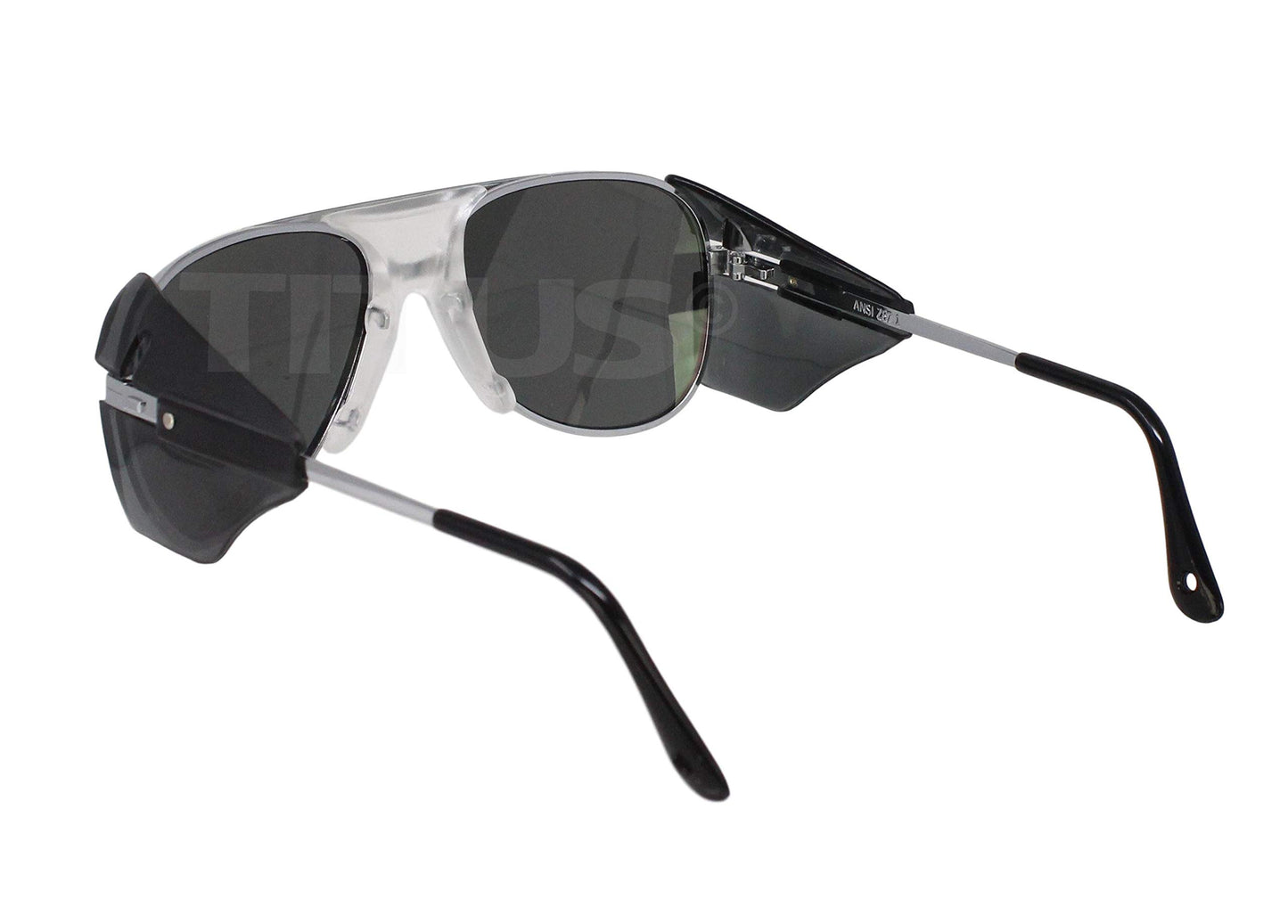 TITUS G77 Premium Metal Frame Aviator Z87+ Safety Glasses w/Side Shield