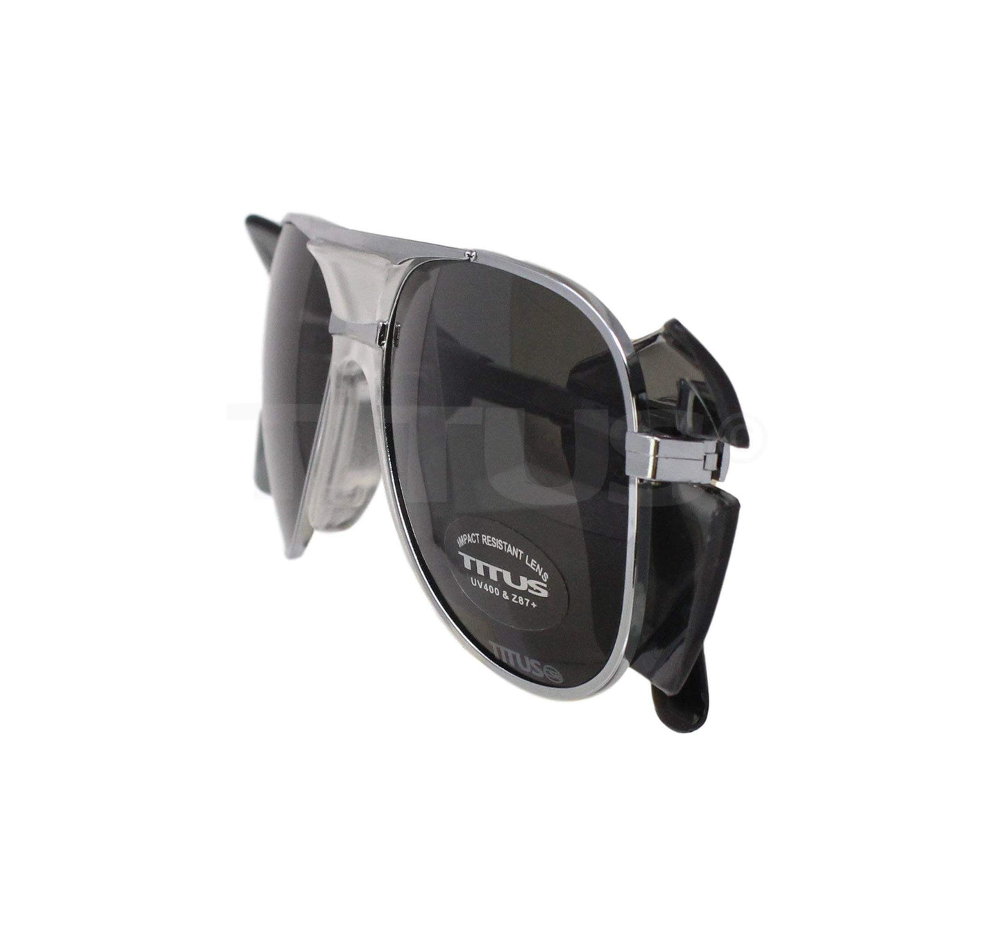 TITUS G77 Premium Metal Frame Aviator Z87+ Safety Glasses w/Side Shield